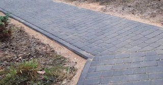 Укладка тротуарной плитки на основание в Каменске-Шахтинском в октябре